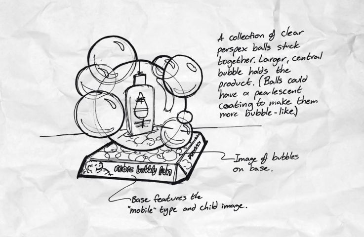 Johnson’s Baby Bubble Bath design and marketing concepts
